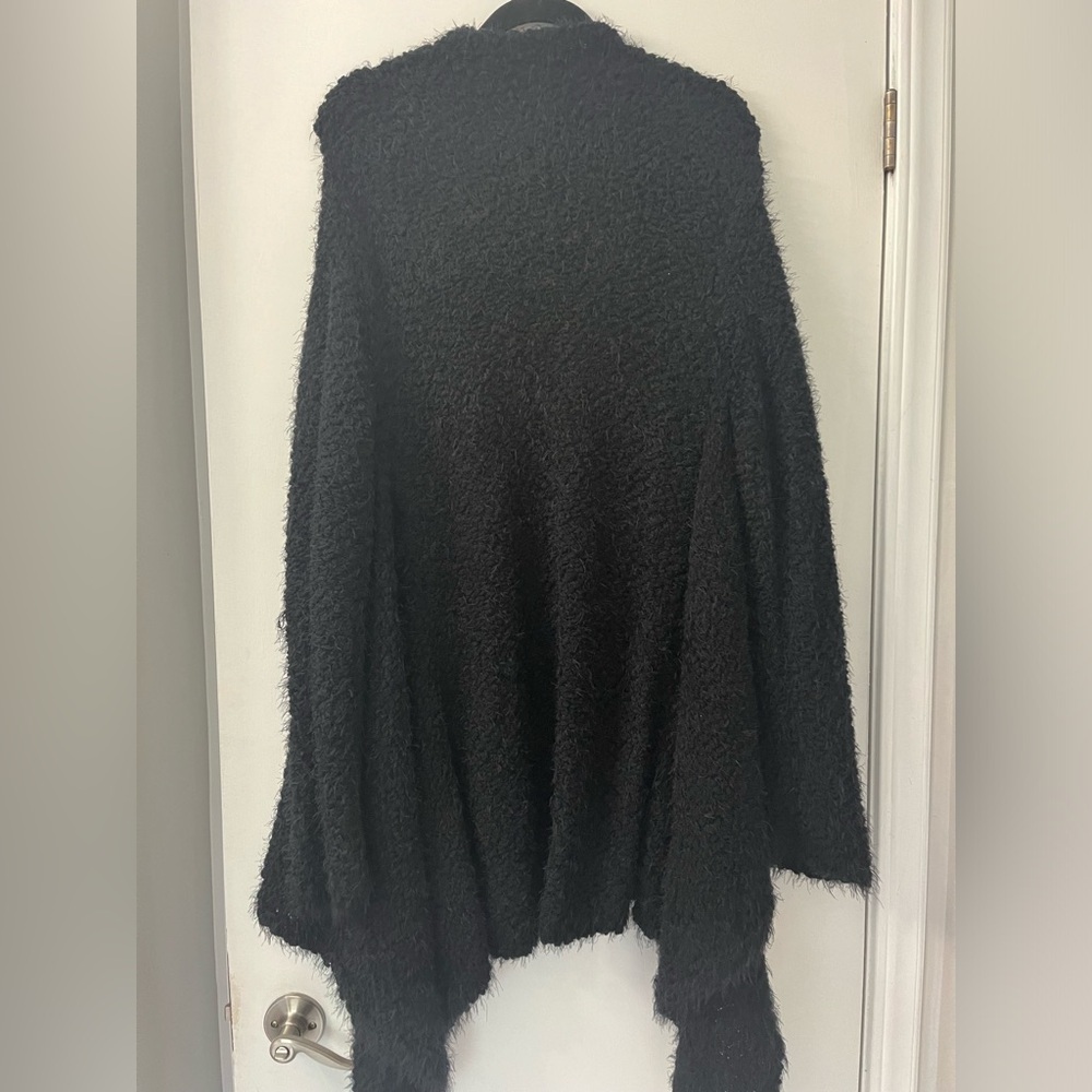 Fashion Nova Black Off-the-Shoulder Cozy Cardigan - Picture 11 of 11